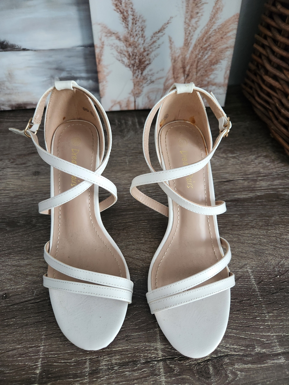 Classic White Strappy Women's Sandals -